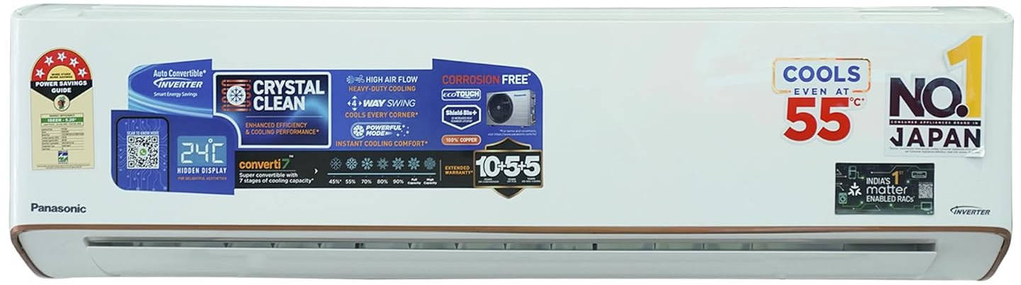 CS/CU-EU18BKY5X 1.5 Ton 5 Star Inverter Air Conditioners Air Conditioner