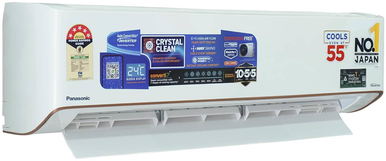 CS/CU-EU18BKY5X 1.5 Ton 5 Star Inverter Air Conditioners Air Conditioner