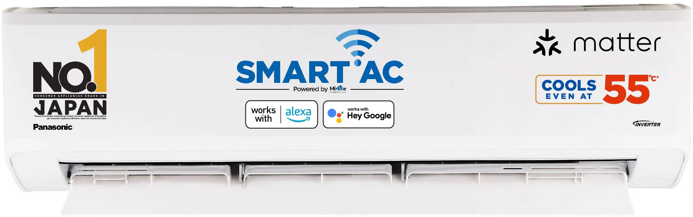 Panasonic CS/CU-NU18AKY4WX 1.5 Ton 4 Star Inverter Split Air Conditioner