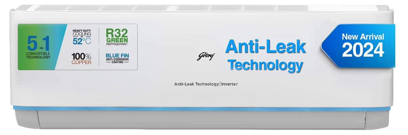EI 18DINV3R32 SYB AL 1.5 Ton 3 Star Inverter Air Conditioners Air Conditioner