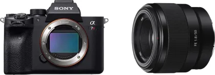Alpha ILCE-7RM4 61 MP Mirrorless DSLR Camera Body with 50mm F/1.8 Prime Lens