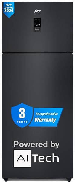 RF EON 474B RCI MT BK 472 L 2 Star Inverter Frost Free Double Door Refrigerator