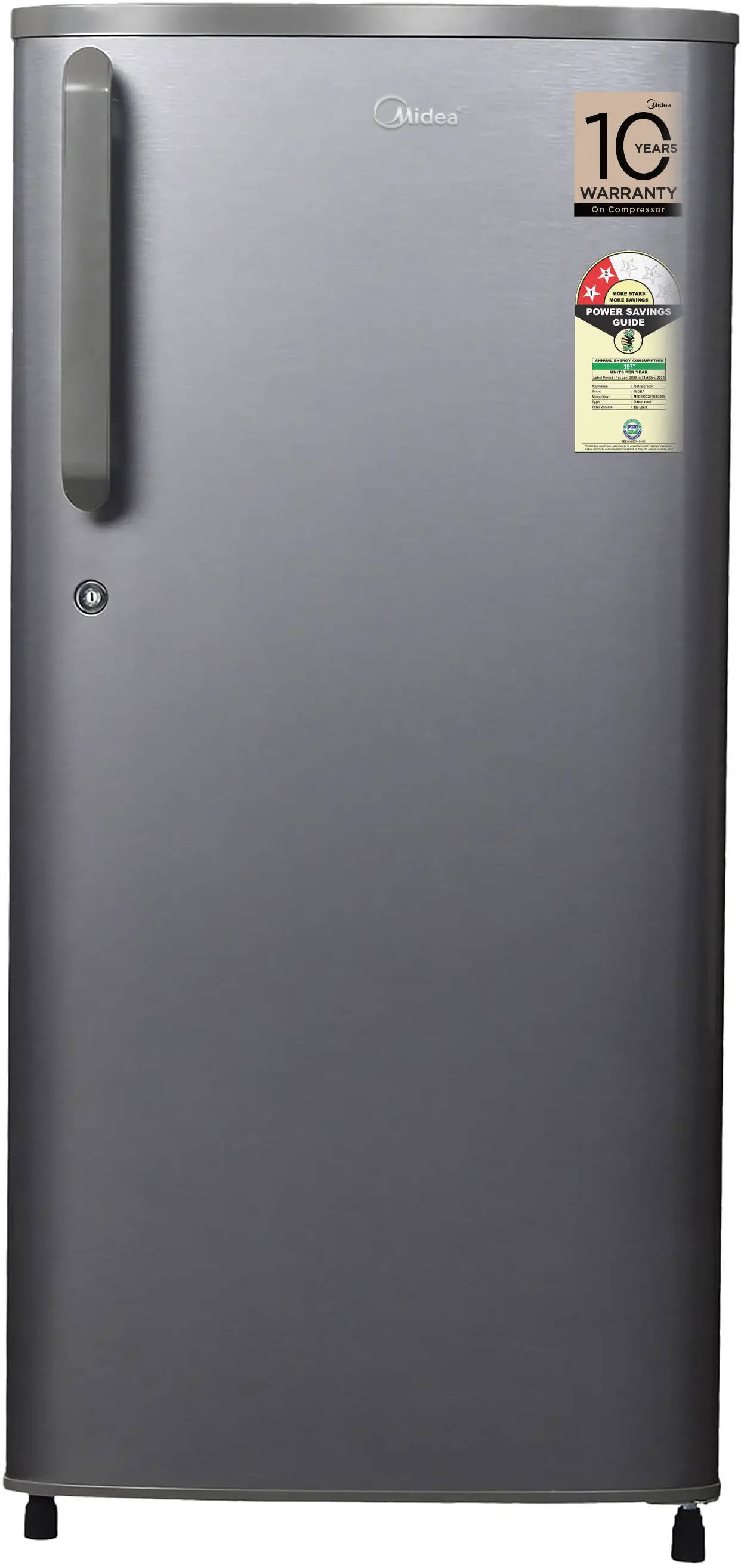 MRD190D2HPBS 190 L 2 Star Direct Cool Single Door Refrigerator