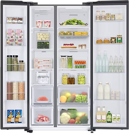 RS76CG8115B1 653 L 5 Star Inverter Frost Free Side By Side Door Refrigerator