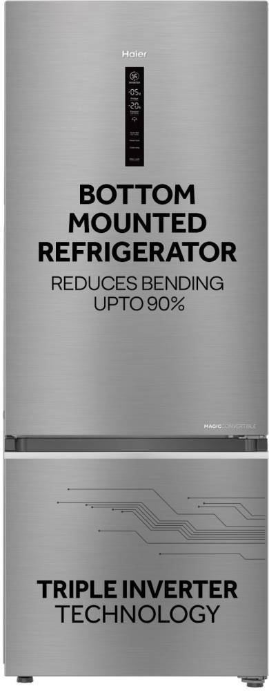 HEB-363TS-P 355 L 3 Star Inverter Frost Free Bottom-Mount Freezer Refrigerator