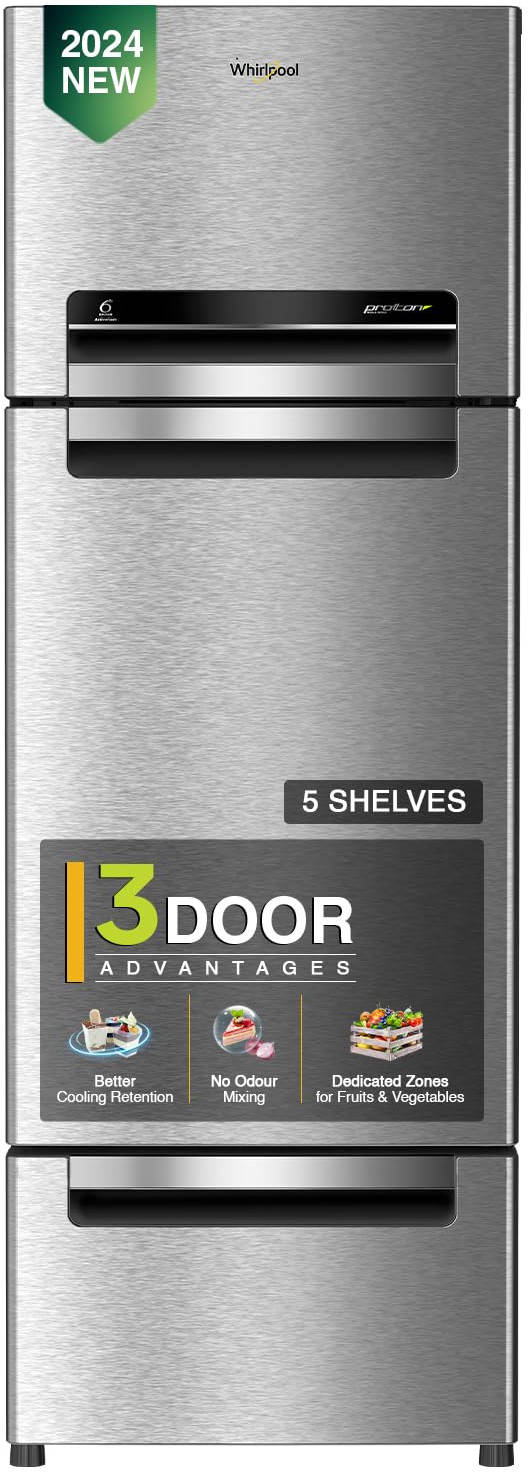 FP 223D PROTTON ROY 215 L 3 Star Frost Free Triple Door Refrigerator