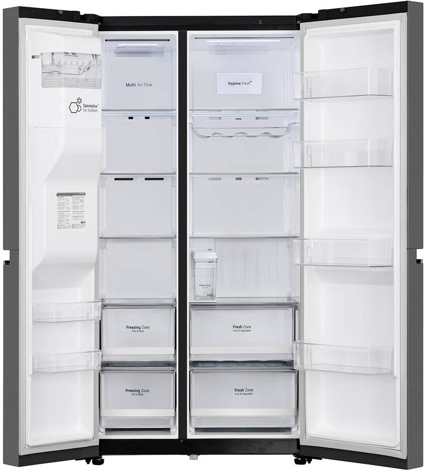 GL-L257CMC3 630 L 3 Star Inverter Frost Free Side By Side Door Refrigerator