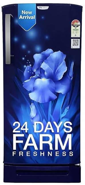 RD EDGENEO 207D TDF AQ BL 180 L 4 Star Inverter Direct Cool Single Door Refrigerator