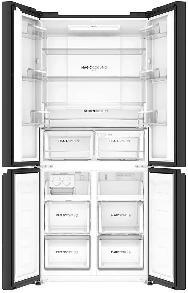 HRB-600KGU1 520 L 3 Star Inverter Frost Free French Door Refrigerator