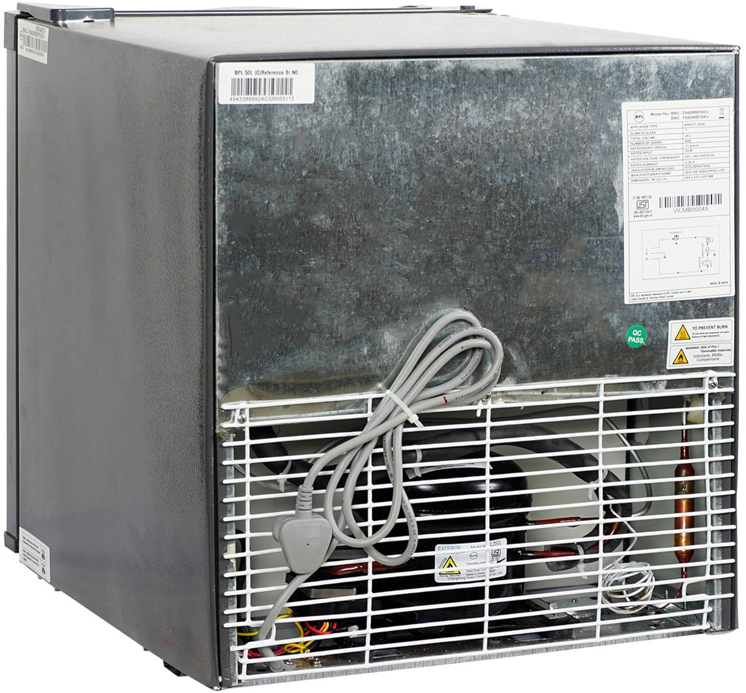 BRC-F060RBPSGV 45 L 2 Star Direct Cool Mini Fridge Refrigerator