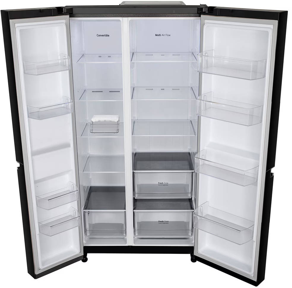 GL-B257JWB3 650 L 3 Star Inverter Frost Free Side By Side Door Refrigerator