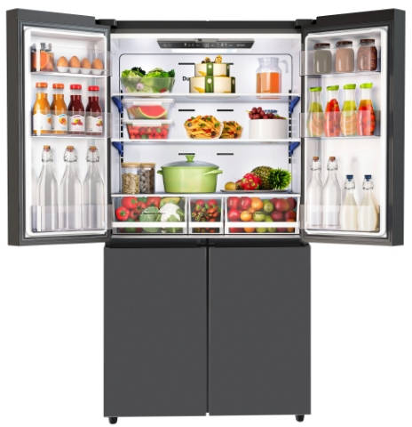 RM EONVELVET 685 RIT GR BK 670 L Inverter Frost Free French Door Refrigerator