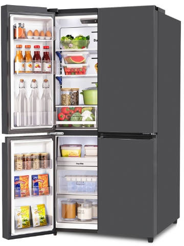 RM EONVELVET 685 RIT GR BK 670 L Inverter Frost Free French Door Refrigerator