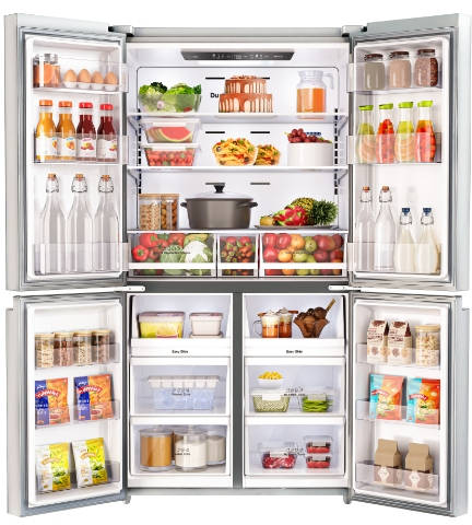 RM EONVELVET 685 RIT IN ST 670 L 4 Star Inverter Frost Free French Door Refrigerator
