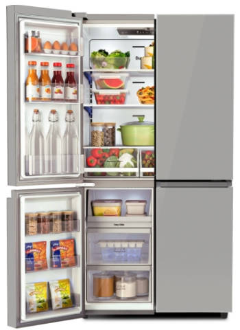 RM EONVELVET 685 RIT IN ST 670 L 4 Star Inverter Frost Free French Door Refrigerator