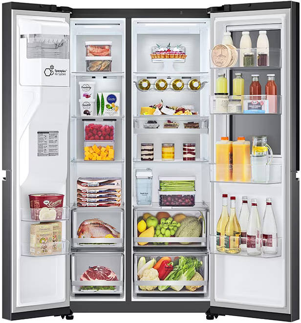 GL-X257AMCX 635 L 3 Star Inverter Frost Free Side By Side Door Refrigerator