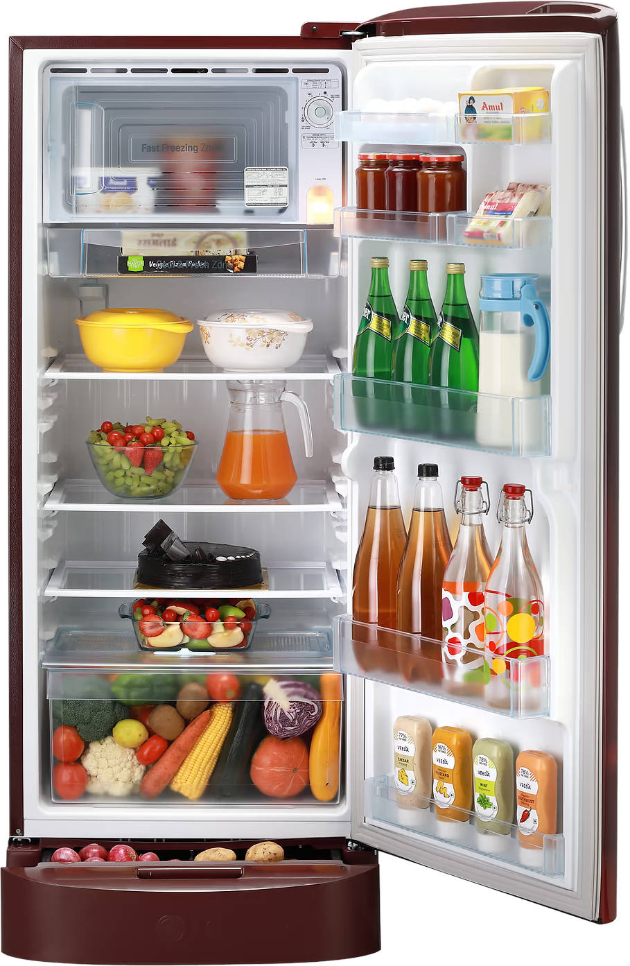 GL-D241ASCU 224 L 5 Star Inverter Direct Cool Single Door Refrigerator