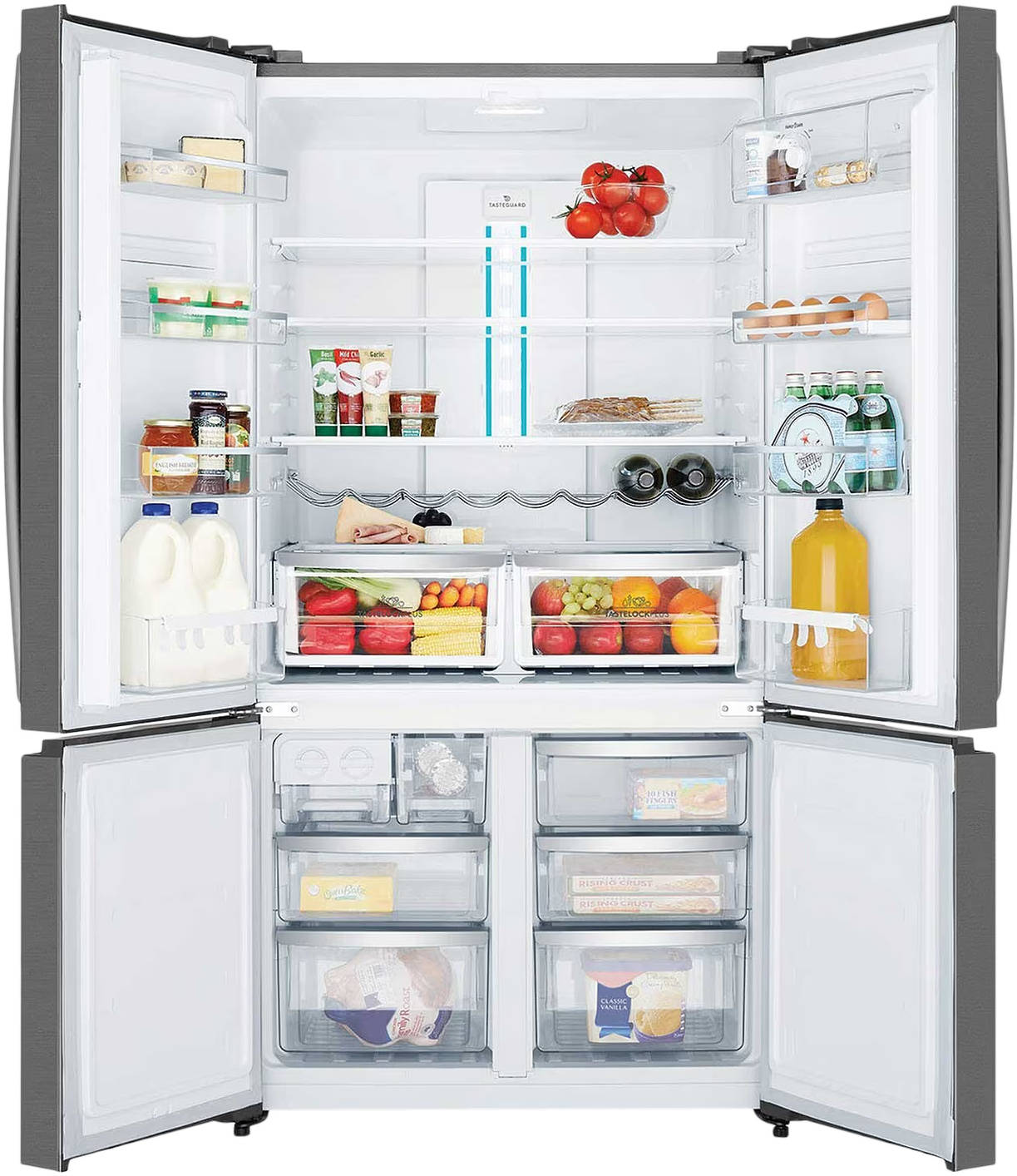 UltimateTaste 700 EQE6000A-B 600 L 2 Star Inverter Frost Free French Door Refrigerator