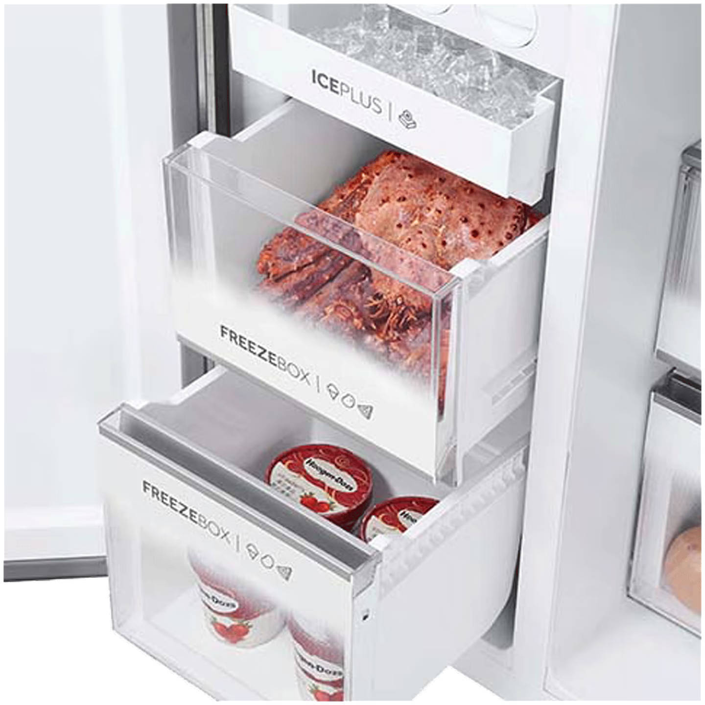 HRT-683IS 628 L Inverter Frost Free Side By Side Door Refrigerator