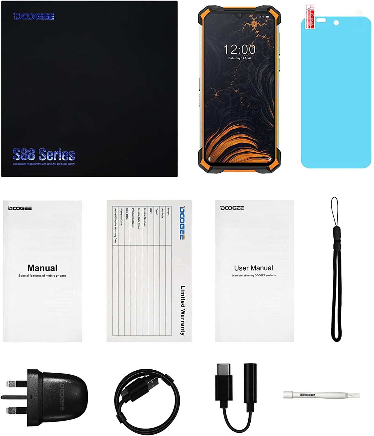 S88 Plus 8 GB RAM 128 GB Storage Orange