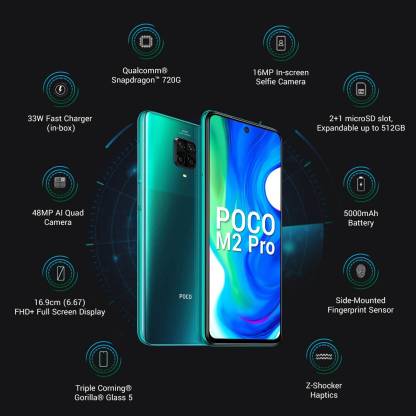 Poco M2 Pro 4 GB RAM 64 GB Storage Green