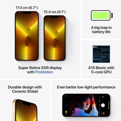 iPhone 13 Pro 8 GB RAM 128 GB Storage Gold
