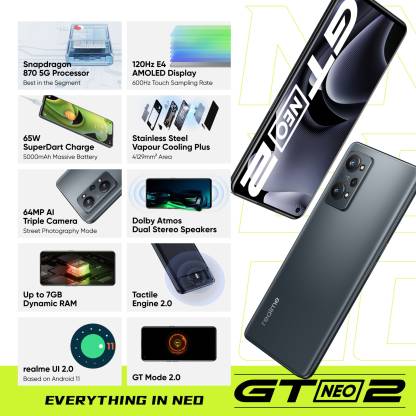 GT Neo 2 5G 8 GB RAM 128 GB Storage Black